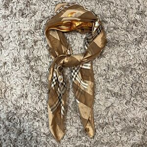 Satin Tan Scarf